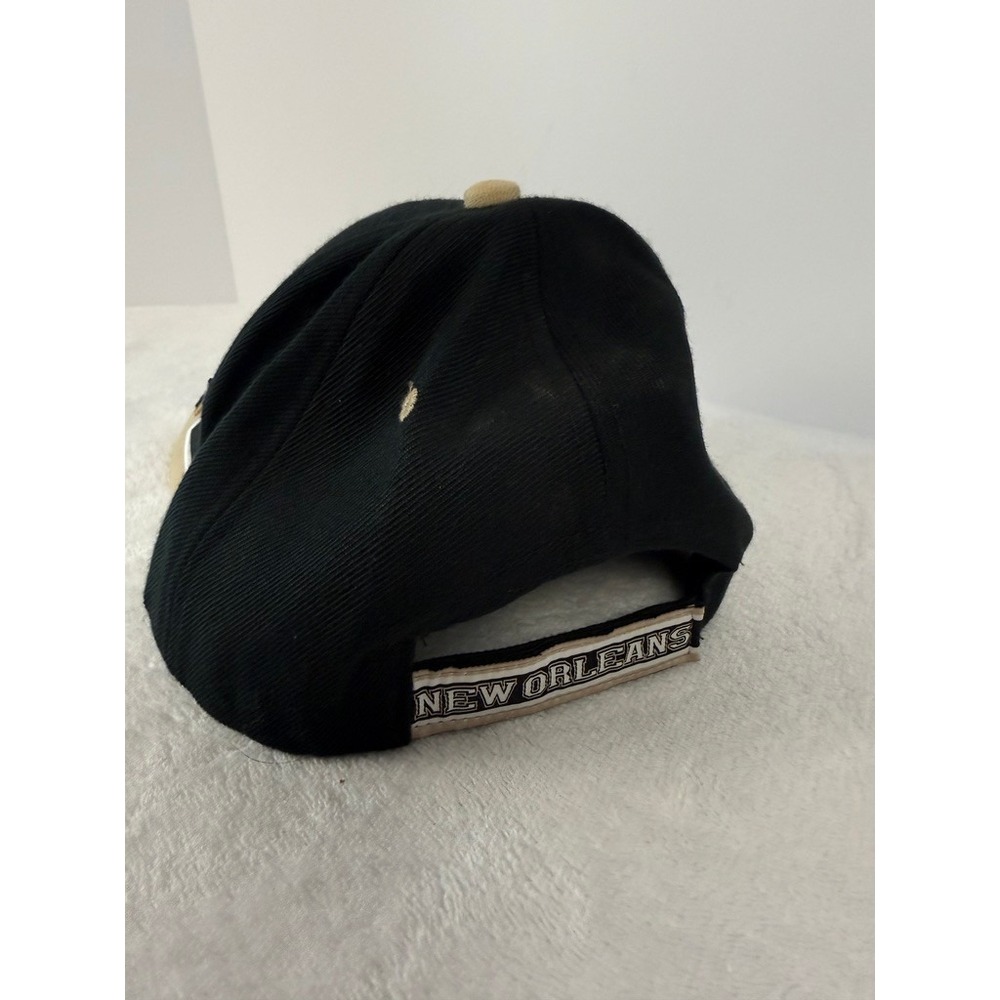 New Orleans Saints NFL Black Adjustable Hat‎ Fleur-de-Lis Logo Cap - Picture 3 of 6